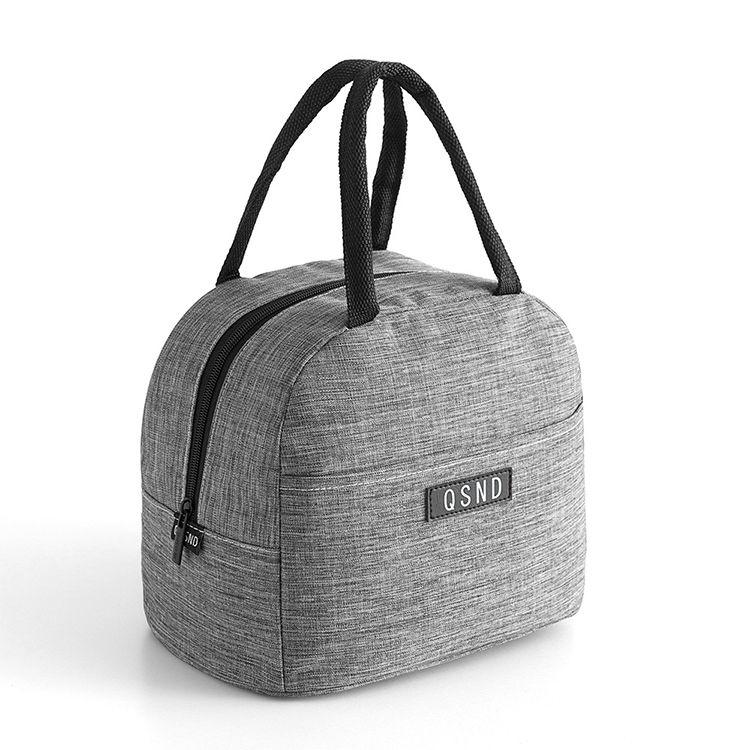 grey insulated lunch bag